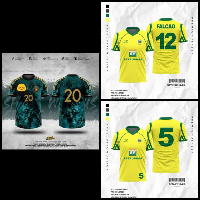 Jual Jersey Jrmn 2023/Jersey Futsal Brazil/Jersey Futsal Brasil