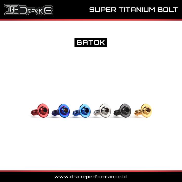 Gambar Drake Titanium Baut CVT,Box Filter ,Batok Honda Vario 160 Original - Baut Batok, Hitam dari Drake Performance Official Indonesia undefined Tokopedia