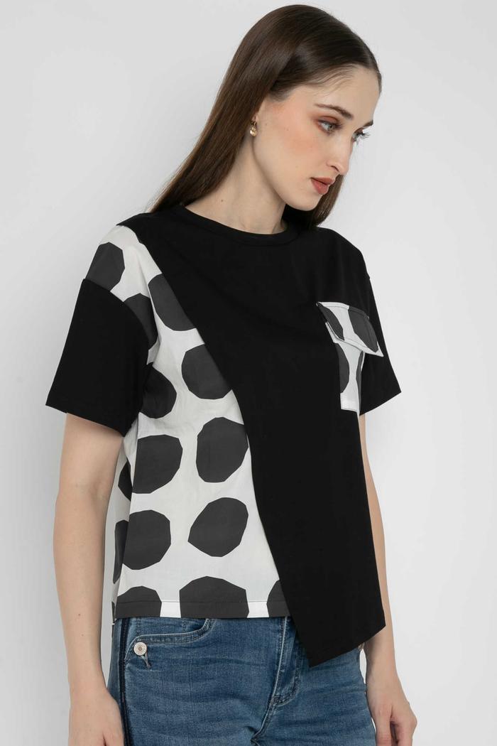 Gambar *Ready Stok* SISTER'S - Atasan Katun Kombi Kaos 7171 (CAP) - Hitam, L dari Sisters Fashion Group undefined Tokopedia