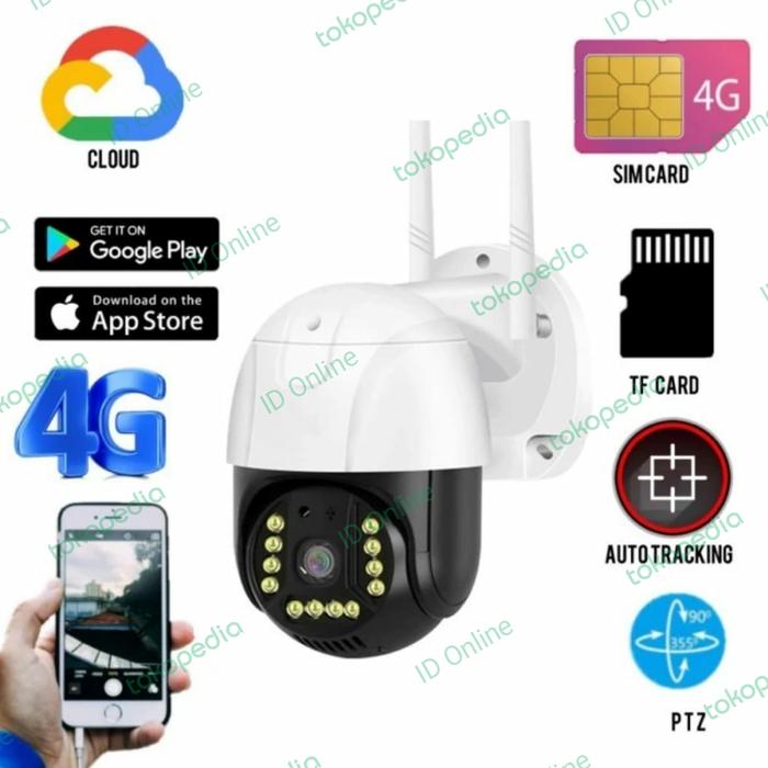 Jual Camera CCTV Aplikasi V380 Gunakan Sim Card 4G CCTV Outdoor