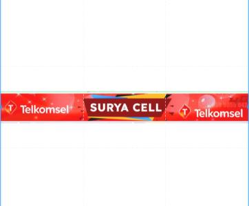Gambar STIKER VINYL TEMPELAN ETALASE KONTER PULSA 47X5CM - TELKOMSEL, 200x5cm dari STIKER PILKADA JAKARTA undefined Tokopedia
