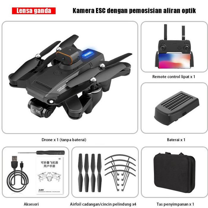 Gambar 100% Importedp9 Drone Drone Jarak Jauh 5 Km Kamera Ganda 4K Hd Dengan - P9 dari YUANA MEILA undefined Tokopedia