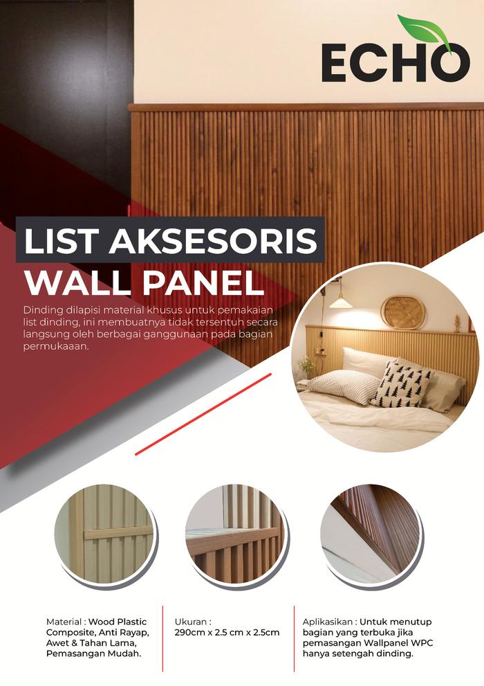 Gambar Wall Panel Tebal 10mm / Wood Panel Echo / Hiasan Dinding Minimalis - List Wallpanel dari Unique Carpet & Decoration undefined Tokopedia