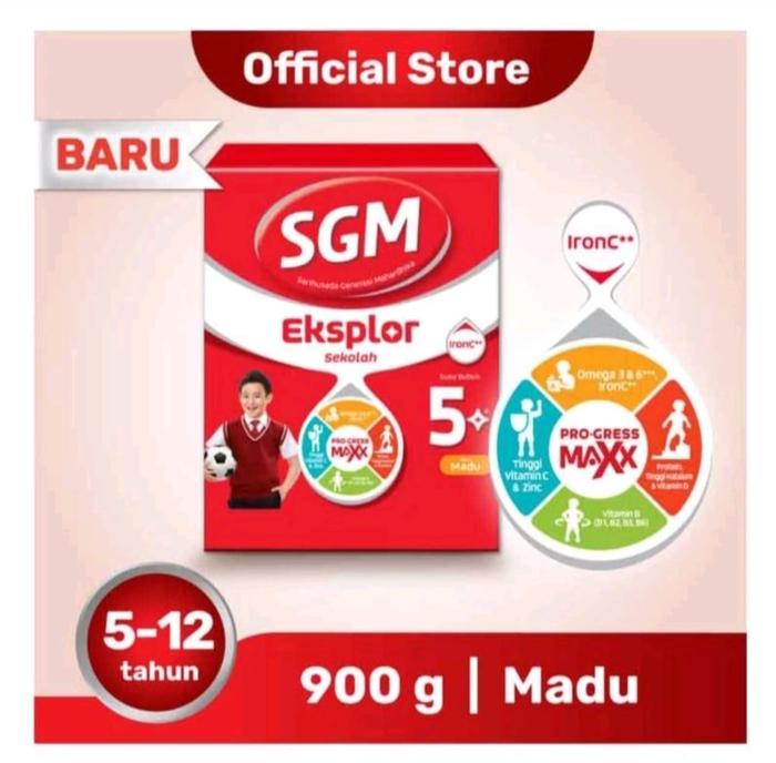 Gambar SGM Eksplor 1+/3+/5+ madu/Vanila 900gr - 5+ Madu dari toko susu viollet undefined Tokopedia