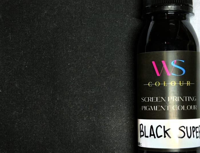 Gambar BIANG WARNA SABLON,CAT TEMBOK, STYROFOAM 100 GRAM - BLACK SUPER dari WS Colour_NEW undefined Tokopedia