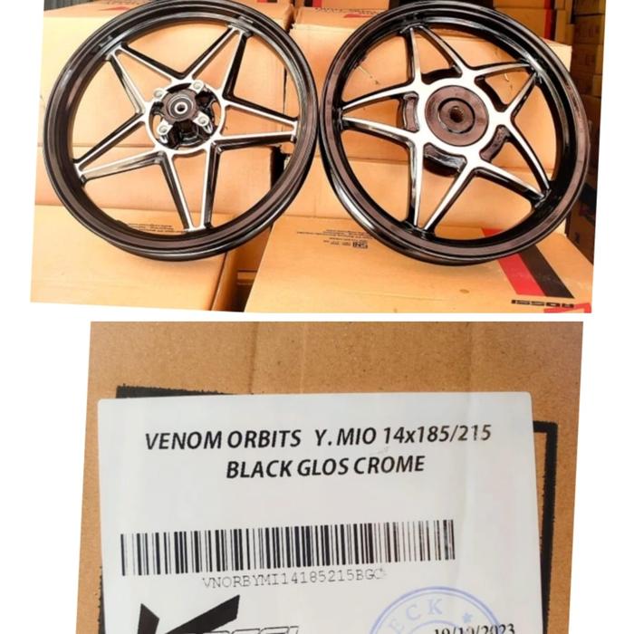 Gambar VELG RECING V ROSSI VENOM ORBIT MIO LAMA GEN 2 UK 185/215-14 dari PGX MOTOR SPORTS undefined Tokopedia