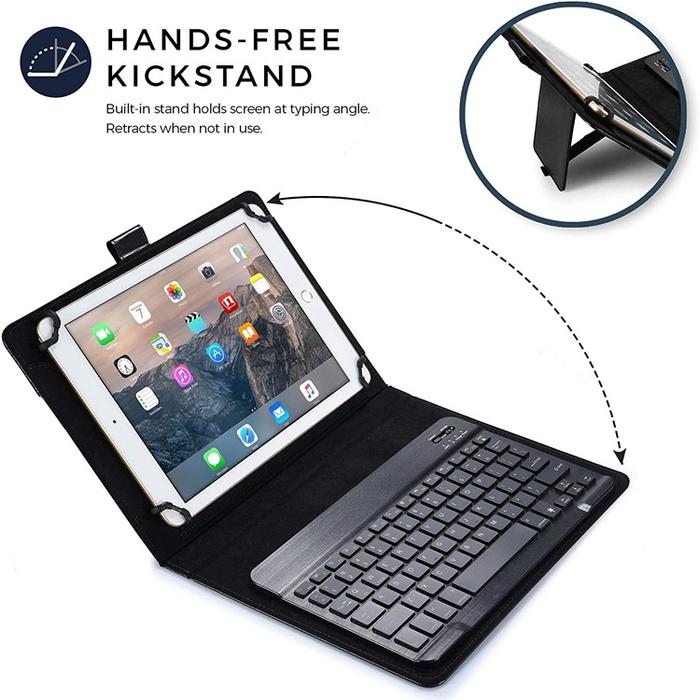 Gambar Universal Keyboard Bluetooth TouchPad Case Tab Tablet 9 10 In Inch - Non Touchpad dari blackwoods undefined Tokopedia