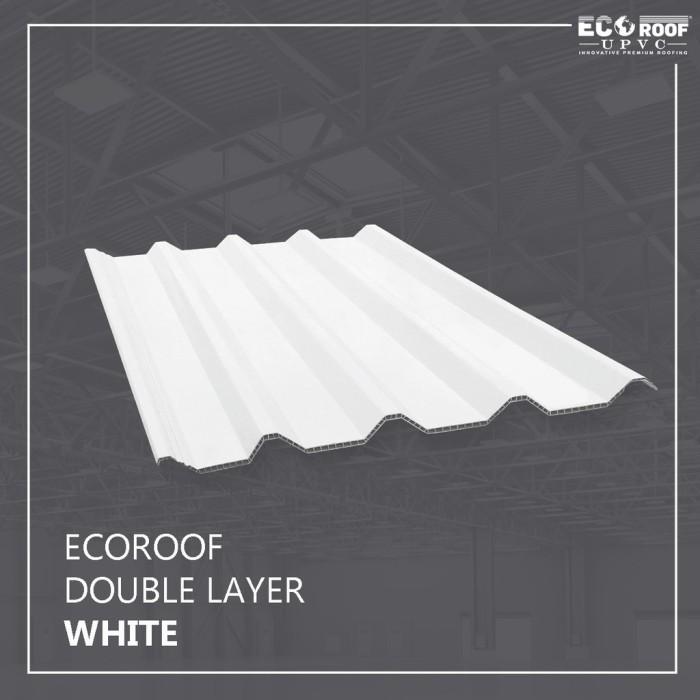 Gambar Atap ecoroof UPVC double layer type gel.860 tbl.10mm putih (6 m) dari Depo Aplus Serang_NEW undefined Tokopedia