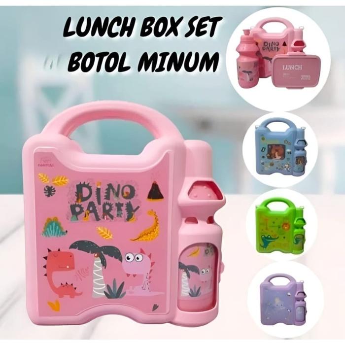 Gambar Lunch Box Set Kotak Bekal Anak Termurah - Green dari bebechan-id undefined Tokopedia