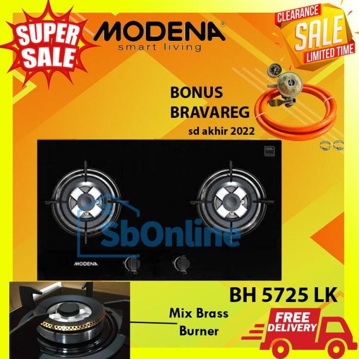 Gambar Kompor Tanam Modena - Built in Gas Hob BH 5725 LK - BH 5725 LK dari SpringbedOnline undefined Tokopedia