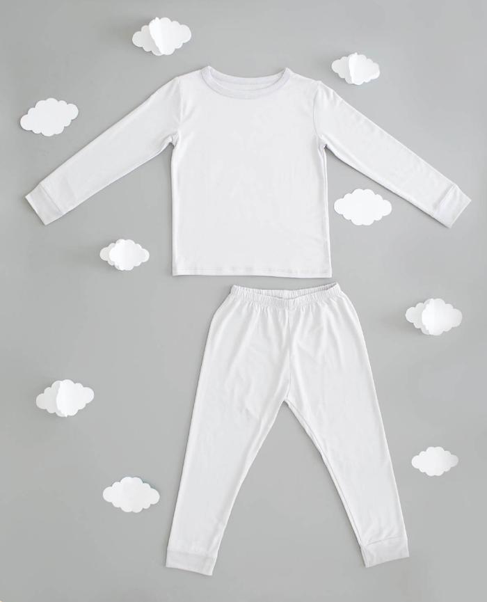 Gambar Baju Tidur Anak Unisex TENCEL, PJ Grey - Grey, 1-2y dari Tibikidswear undefined Tokopedia