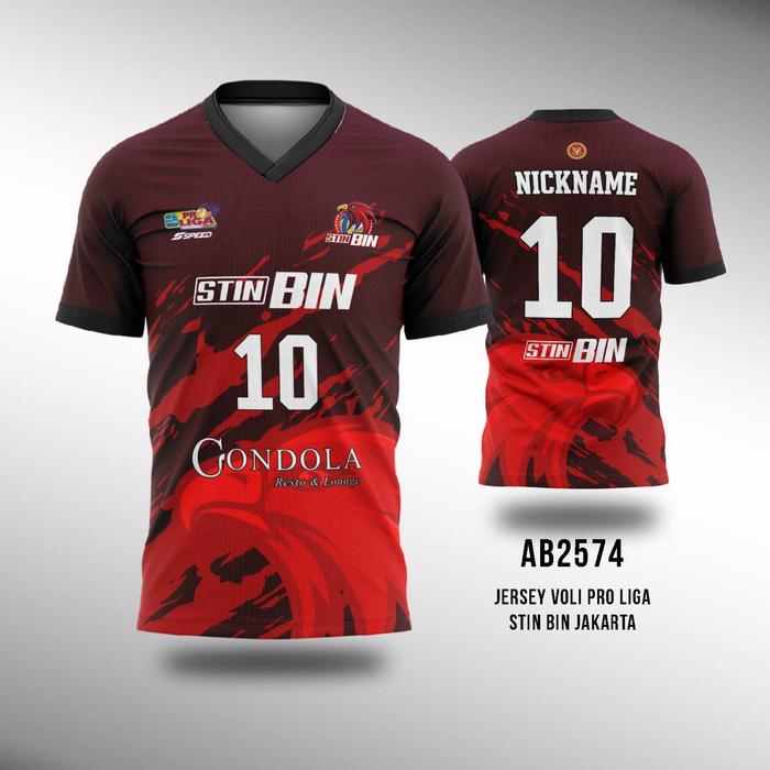 Jual Kaos Jersey Custom Bola Voli Proliga STIN BIN Jakarta