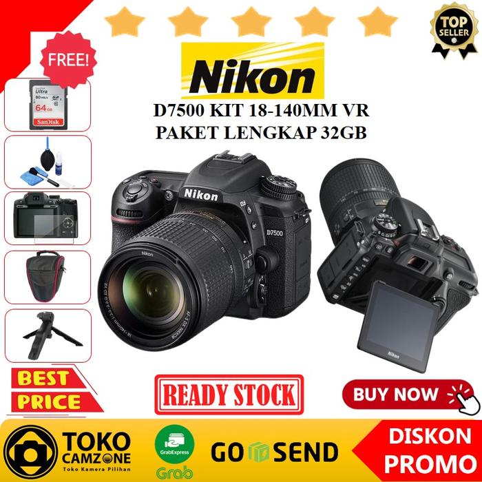 Jual Nikon D7500 Kit 18-140mm DSLR Camera Garansi Resmi Kota