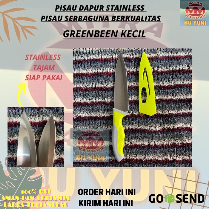 Gambar SALE!! PISAU DAPUR STAINLESS GREEN BEEN / PISAU SERBAGUNA - KECIL dari PERABOTAN YUNIMART undefined 3 Tokopedia