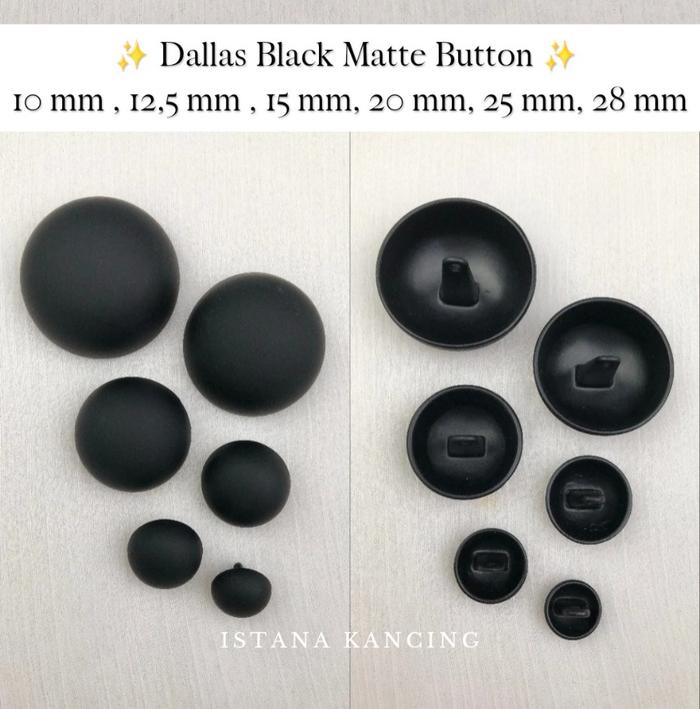 Gambar Kancing Metal Premium Kancing Jamur Dallas Fancy Button Besi Logam - Black, 10mm dari Istana Kancing undefined Tokopedia