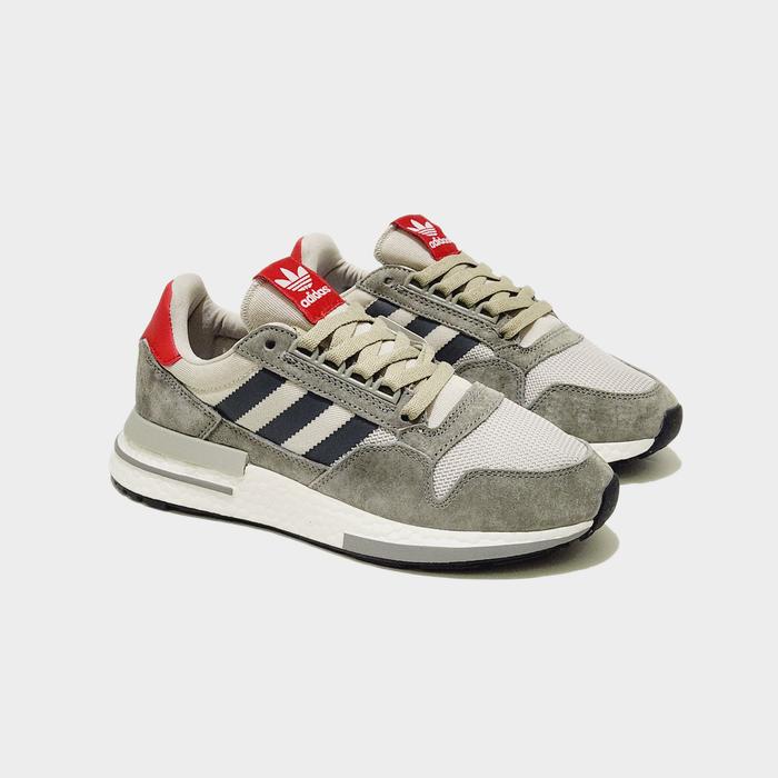 Gambar Sepatu Pria Adidas ZX 500 Boost Og / Grey Four Scarlet Colorway / BNIB - Grey Scarlet, 42 dari Maripowsa undefined 5 Tokopedia
