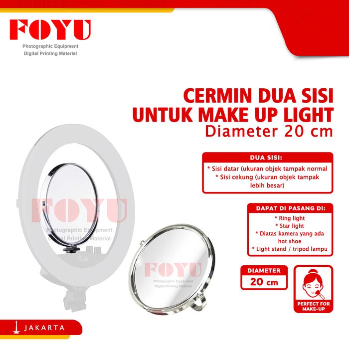 Gambar Cermin Dua Sisi Diameter 20 cm Untuk Ring Light dari Foyu Photo Jakarta undefined Tokopedia