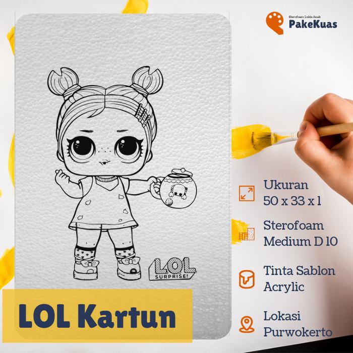 Gambar Sterofoam Lukis Mewarnai Anak Murah Polos Satuan Grosir - LOL dari Sterofoam Lukis Pake Kuas undefined Tokopedia
