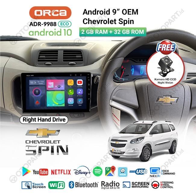 Gambar Head Unit Android ORCA Chevrolet Spin Android Double Din Headunit 9" - 9" Inch, ECO RHD dari HS VARIASI Car Accessories undefined Tokopedia