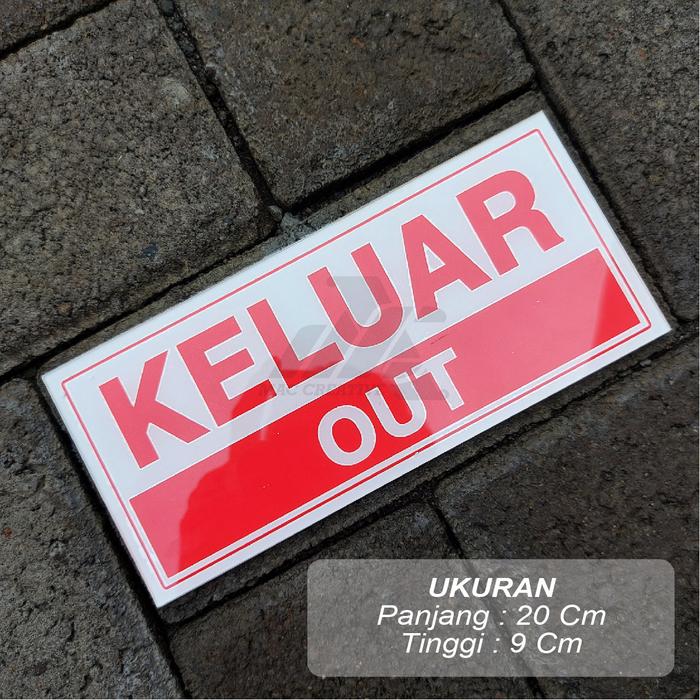 Gambar SIGN BOARD AKRILIK LENGKAP - SIGN BOARD - MURAH BERKUALITAS - KELUAR 9 x 20 dari MAC CUSTOM STICKER undefined Tokopedia