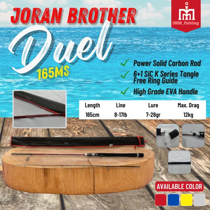 Gambar JORAN BROTHER DUEL | Tongkat Pancing | Fishing Rod | Spinning - 165MS, BIRU dari Imm Fishing undefined Tokopedia