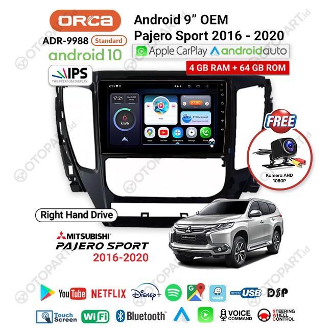 Gambar Head Unit ORCA All New Pajero Sport 2016-2020 Android Auto Carplay - NEW STANDAR RHD dari HS VARIASI Car Accessories undefined Tokopedia