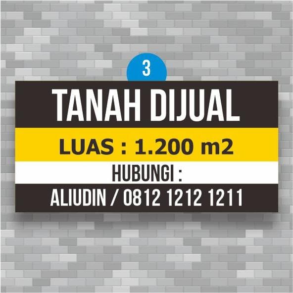 Gambar Banner Spanduk Disewakan Dijual ukuran 140x70 cm - 01 dari Ernol Sembilan undefined 5 Tokopedia