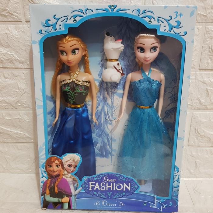 Gambar Mainan Boneka Elsa Anna Frozen - Mainan Boneka Frozen 2 in 1 dari Warung BB_NEW undefined Tokopedia