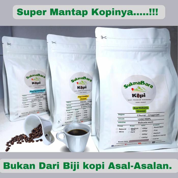Kopi Robusta Bubuk - Biji Asli Gunung Ciremai Kopi Java Preanger 100gr