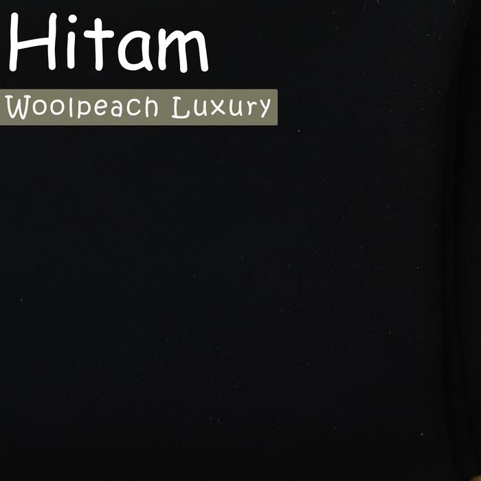 Gambar Niqab Bandana Basic Woolpeach - Hitam dari Yufina Hijab undefined Tokopedia