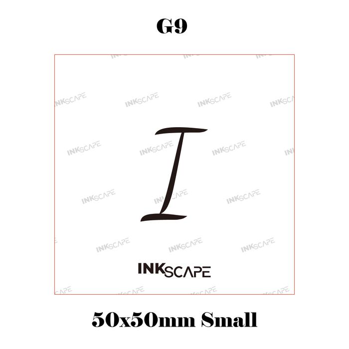 Gambar Inkscape Semi-permanent Tattoo 50x50 Small - Inisial - I dari Inkscape undefined Tokopedia