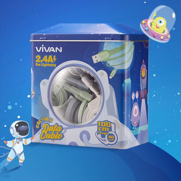 Gambar Vivan CSL100s Lightning Data Cable / Kabel Data CSL100 II Per Toples - CSL100 II(baru) dari Vivan.Accesories undefined Tokopedia