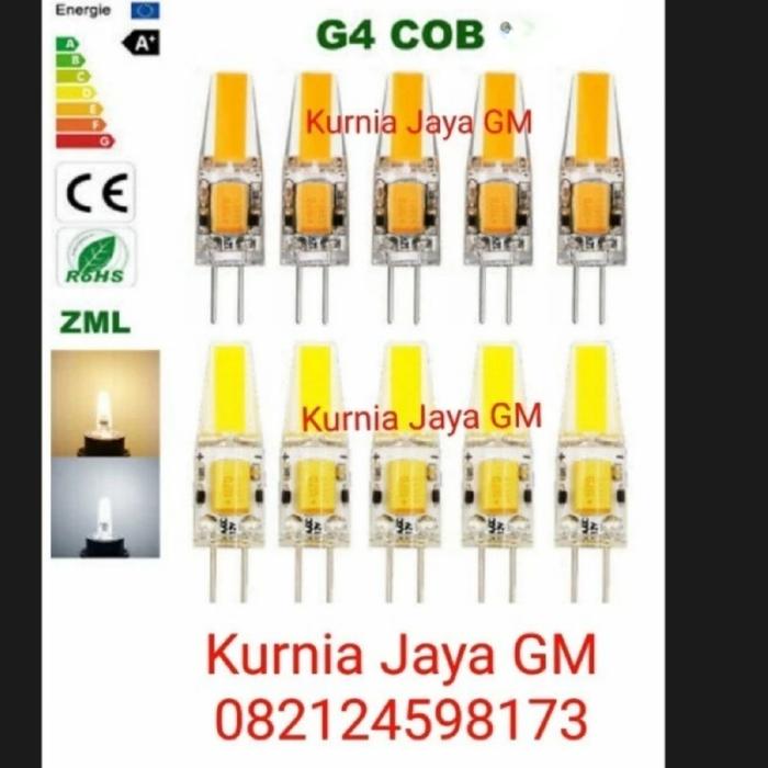 Gambar Lampu Halogen G4 LED COB 5watt 220v 12v Halogen Tusuk LED COB G4 5w - 220volt Kuning dari Kurnia Jaya GM undefined Tokopedia