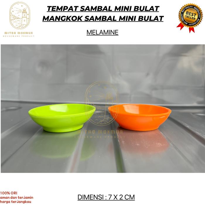 Gambar Sale!! Tempat Sambal Mini Kotak Dan Bulat / Wadah Sambal Saos Kecap - BULAT dari MITRA MAKMUR JATINEGARA undefined Tokopedia