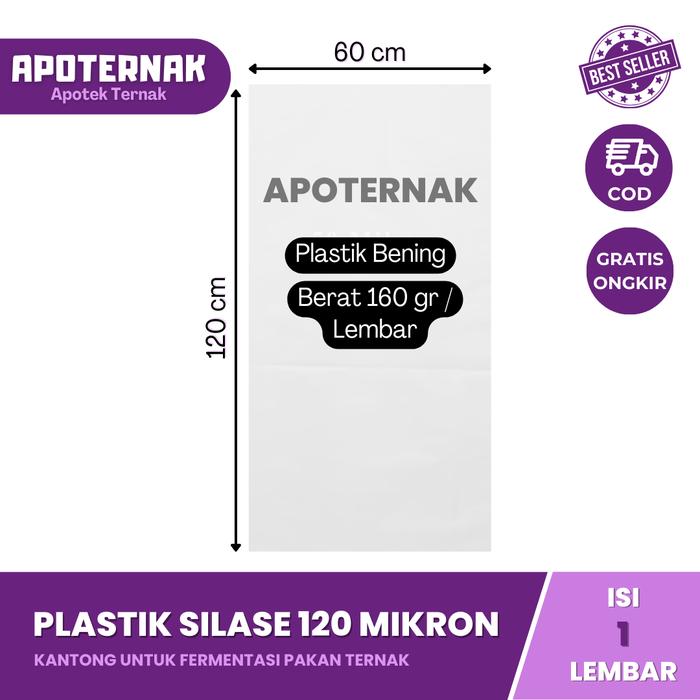 Gambar Plastik Silase Fermentasi Pakan Ternak | Tebal 120 Mikron | 60x120 cm - 1 Lembar dari Apoternak Indonesia undefined Tokopedia
