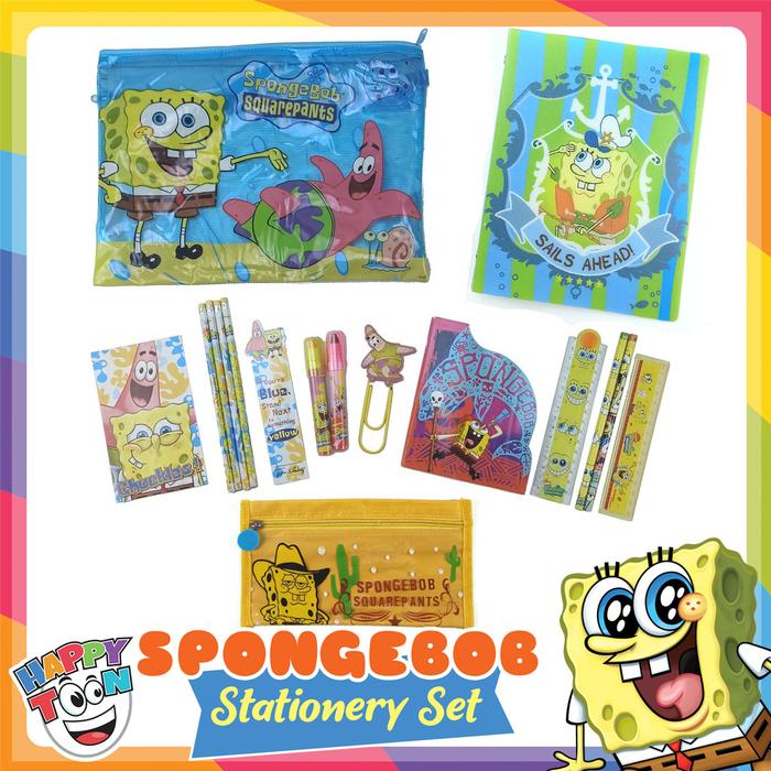 Gambar BARU! Stationery Set SpongeBob - Paket Alat Tulis SpongeBob dari Happy Toon undefined Tokopedia