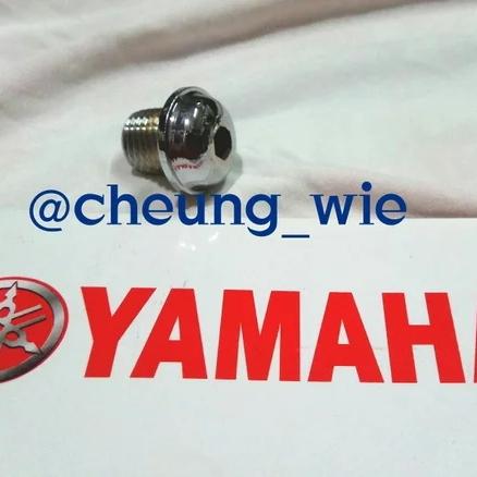 Gambar tutup oli gardan atas crome yamaha Xeon/Aerox 125/Mio z /x ride/Soul dari cheung wie undefined Tokopedia