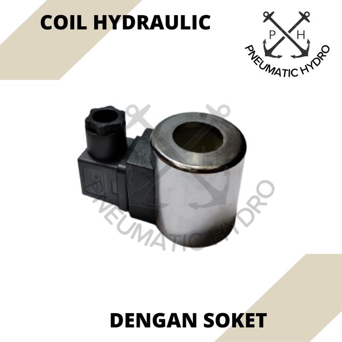 Gambar COIL SOLENOID HYDRAULIC DIA.23MM X TINGGI 51MM - SOKET, AC220 dari Pneumatic Hydro undefined Tokopedia
