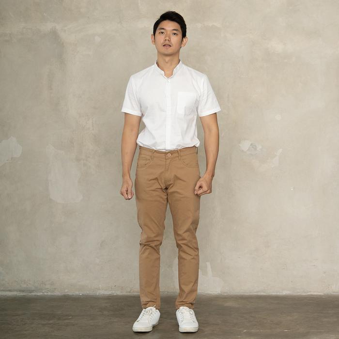 Gambar Celana Chinos Pants SLIM FIT Cotton Stretch - Mocca, 30 dari Oxcon undefined Tokopedia