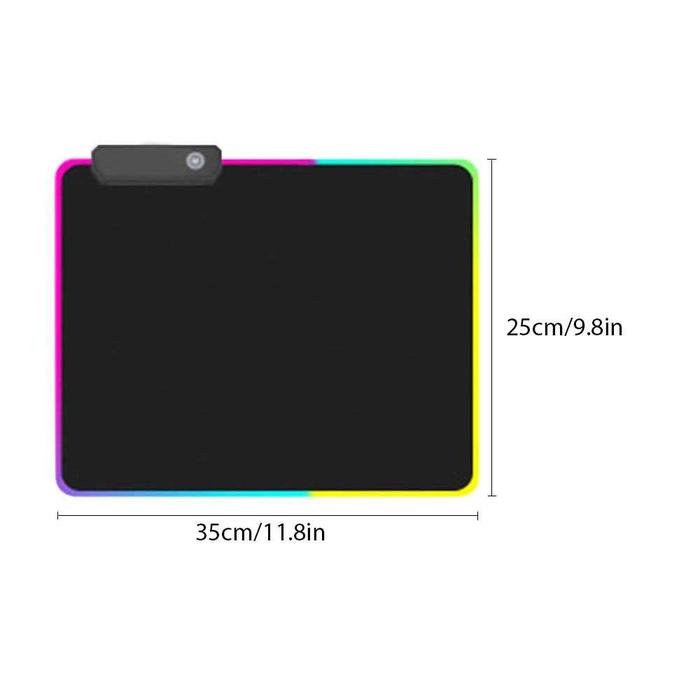 Gambar Mouse Pad Gaming XL LED RGB Motif Peta Dunia Matras Meja Ukuran Besar - POLOS KECIL dari Mirror57 undefined Tokopedia