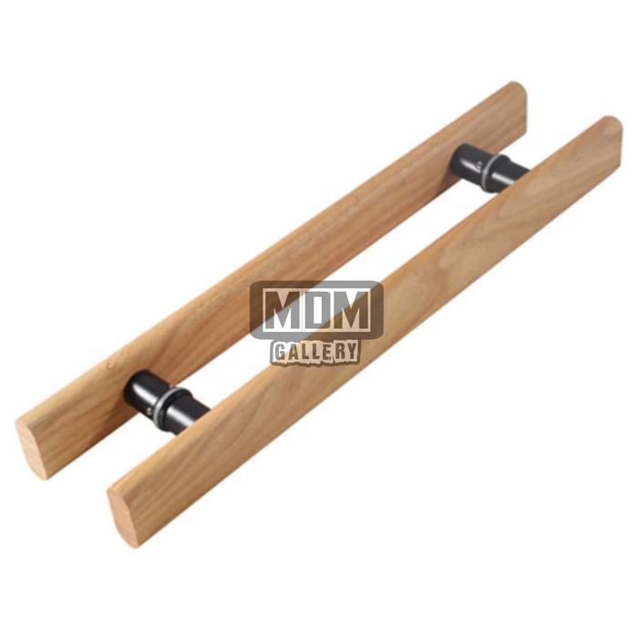 Gambar Handle Pintu / Gagang Pintu Kayu Jati TPK / Handle Pintu Kaca 60cm - Oval Square dari Mdm Gallery undefined Tokopedia