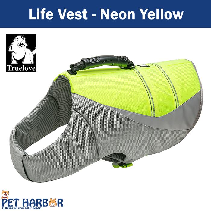 Gambar Truelove Dog Swimming Life Jacket Life Vest | Pelampung Anjing - Neon Yellow, XXS dari Pet Harbor undefined Tokopedia