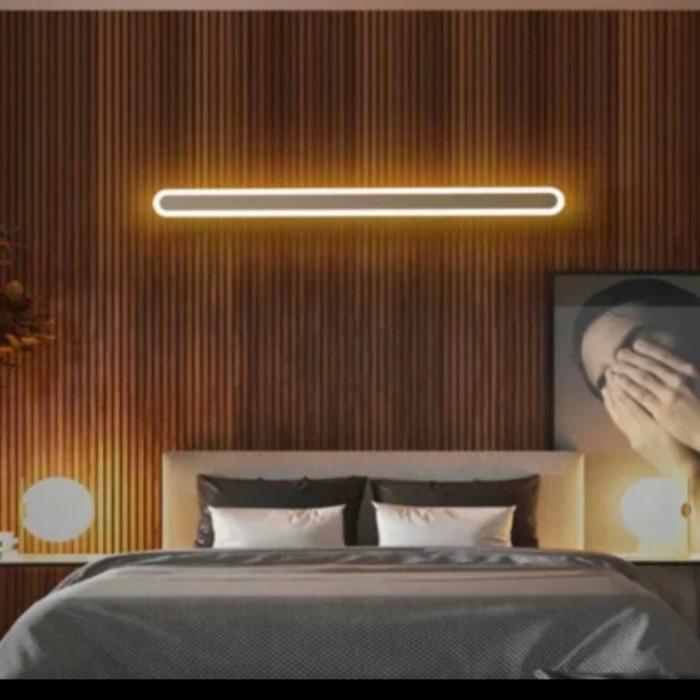 Gambar Lampu dinding Minimalis modern Led panjang 100cm - Putih dari HOME LAMP DECOR undefined Tokopedia