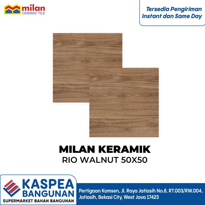 Milan Rio Walnut Jual MILAN KERAMIK LANTAI MOTIF KAYU RIO WALNUT 50X50 - Kota Bekasi ...