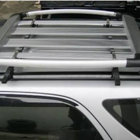 Gambar RACK ATAS MOBIL PLATINUM - ROOF RACK MOBIL - RACK ATAS MOBIL - MUDIK - silver dari Han_ Accesories undefined Tokopedia