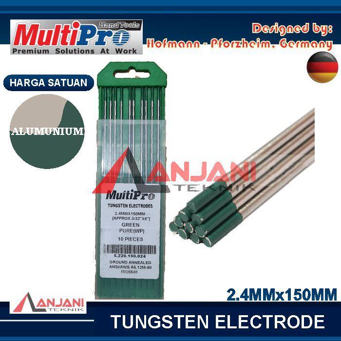 Gambar MULTIPRO KAWAT TUNGSTEN HIJAU 2.4 mm LAS TIG ARGON GTAW GREEN 2.4mm dari Anjani Teknik undefined Tokopedia