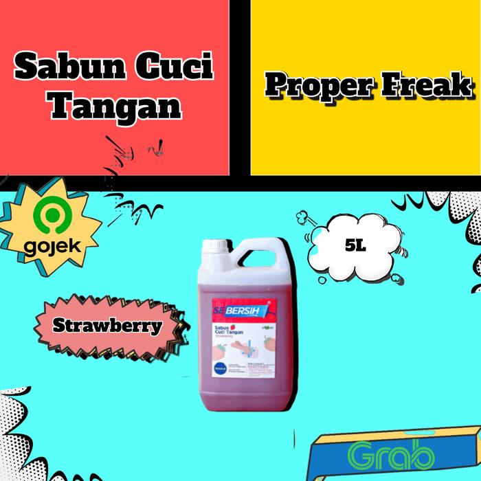 Gambar Sabun Cuci Tangan 5L Sebersih Khusus Instant - Strawberry dari Proper Freak undefined Tokopedia