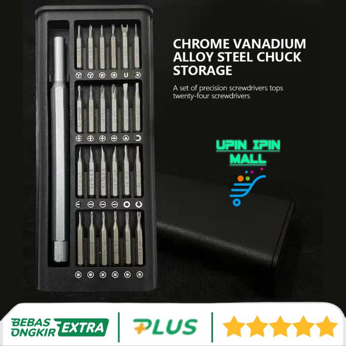 Promo Obeng Set Alat Perkakas Taffware Premium Magnetic Bits 24 in 1 ...