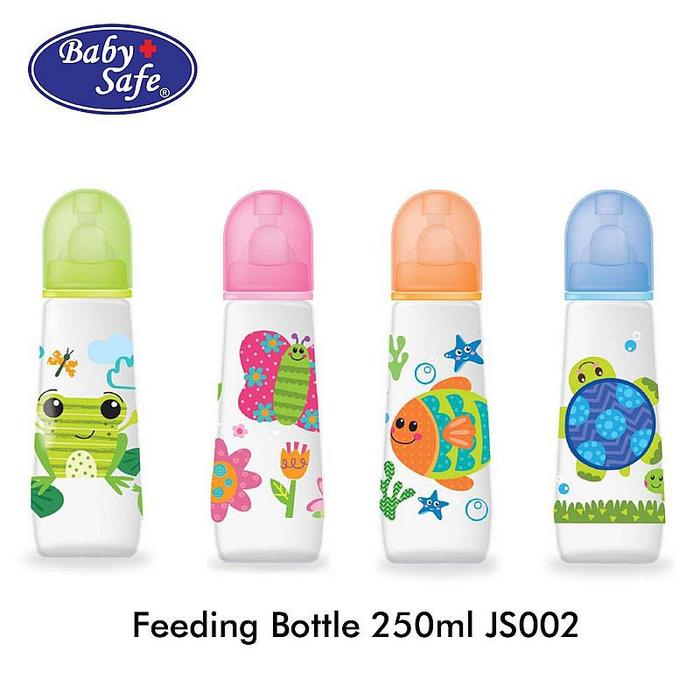 Gambar Baby Safe Feeding Bottle JS001 / 002 / 003 / 004 / 005 Botol Susu Bayi - JS002 - 250ml, Biru dari Lilmaison Babykids undefined Tokopedia