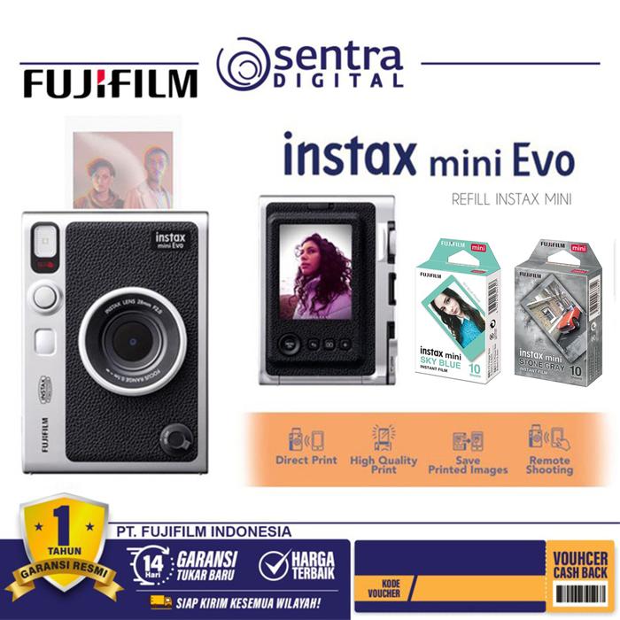 Gambar Fujifilm Instax Mini Evo Fuji Instant Camera Mini Evo GARANSI RESMI - - kamera + paper dari Sentra Digital Kota Surabaya Tokopedia